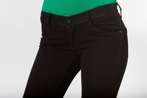 Black Skinny Pants | Soft Cotton 24 25 27 28 29 30 NWT - 第 3/4 張圖片