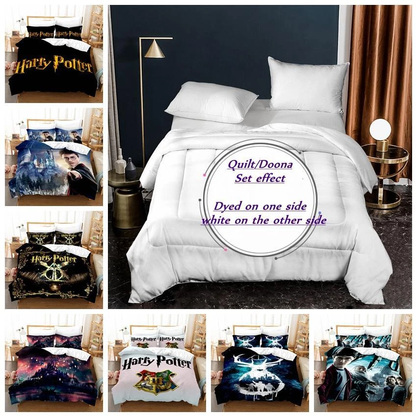 Microfiber Comforter Quilt Harry Potter Bed Pillowcase Single