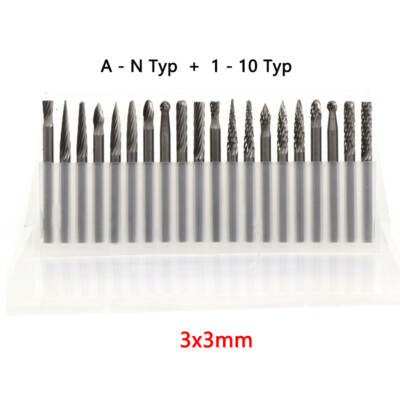 PROJAHN Hartmetall-Frässtifte Set 10tlg B C D E G 70290 - Foto 8