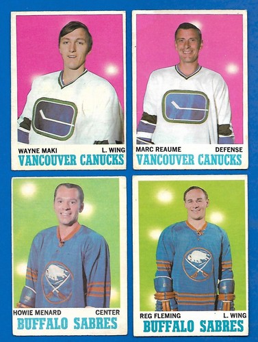 1970-71 OPC 70 O PEE CHEE HOCKEY CARD + ERROR & VARIATION + STAMP 1-132 SEE LIST - Picture 432 of 498