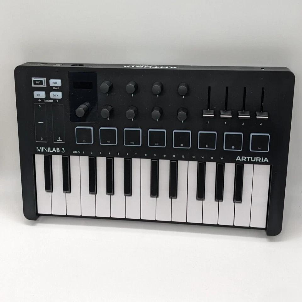 Arturia MiniLab 3 USB Keyboard MIDI Controller Musikproduktion 25-Tasten 8 Pads