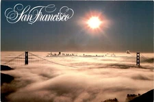 San Francisco Bay, Mike Yuschenkoff, 1988, Korea, Smith Novelty Company Postcard