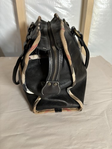 Authentic Burberry S 05 2 Brown Leather Shoulder Bag - Picture 12 of 12