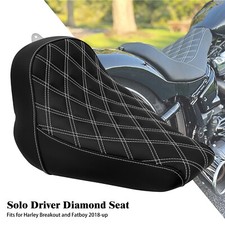 Sedile singolo conducente anteriore nero con bianco per Harley Breakout Fat Boy FLFB 18-2023