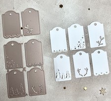 Stanzschablone Geschenkanhänger tags Weihnac...