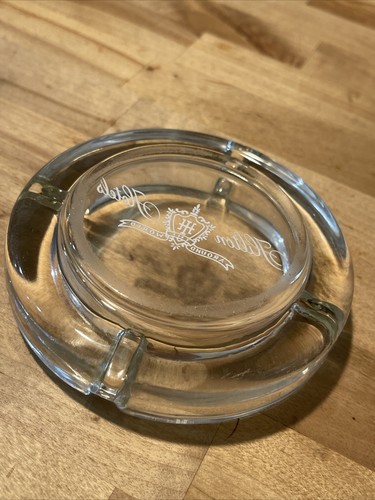 Vintage Clear Glass “Hilton Hotels” Around the World 4 1/2” Round Ashtray - Picture 7 of 12
