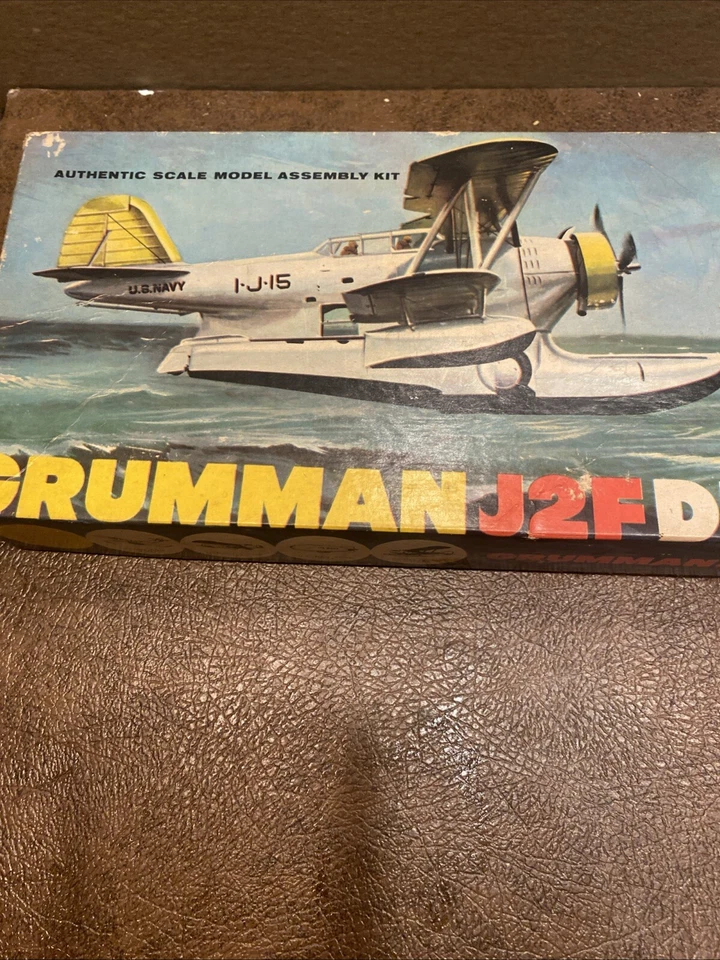 ITC Ideal Toy Co. GRUMMAN J2F DUCK Scale Plastic Model Kit UNBUILT 1962 - Image 2 of 4