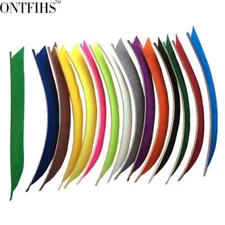 50 Pcs ONTFIHS 17CM Traditional Kyudo Arrow Feathers Archery Fletching RW LW