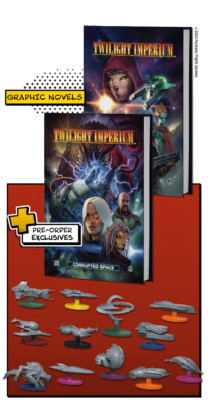 CMON Comics Vol. 2: Twilight Imperium + Exclusive Promos Extras - New & Sealed