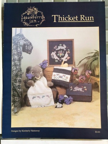 Cross Stitch Pattern Booklet: Thicket Run (Gooseberry Jam) RABBITS - Picture 1 of 2