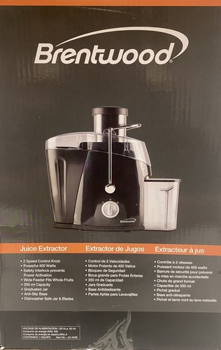 BRENTWOOD 2-Speed JUICE EXTRACTOR JC-452B Fits Whole Fruits, w/Pitcher EZ Clean - Picture 2 of 3