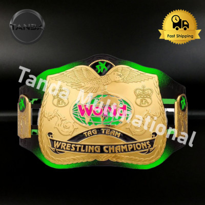 Custom DX Tag Team World Championship Belt Wrestling Belt 2mm Brass