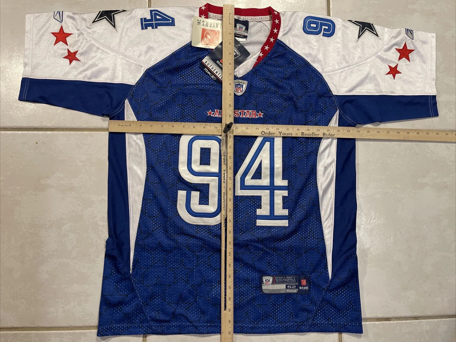 Rare REEBOK Dallas Cowboys DeMarcus Ware 2009 NFL Pro Bowl Jersey Men's SIZE 52 - Picture 15 of 17