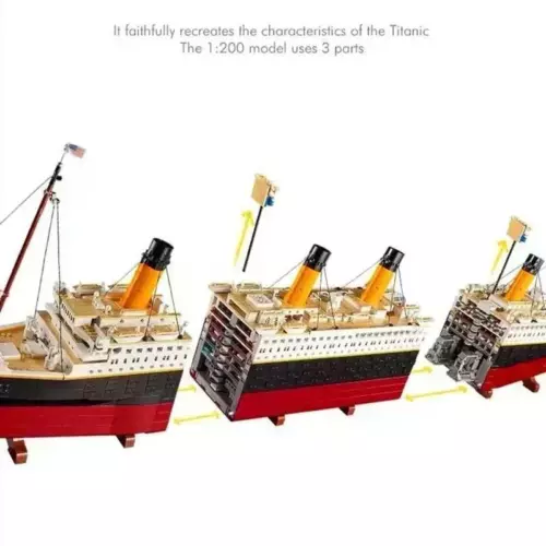 Luxury Quality 9090pcs Compatible 10294 Titanic Large Cruise Boat Ship Steamship - Picture 5 of 10