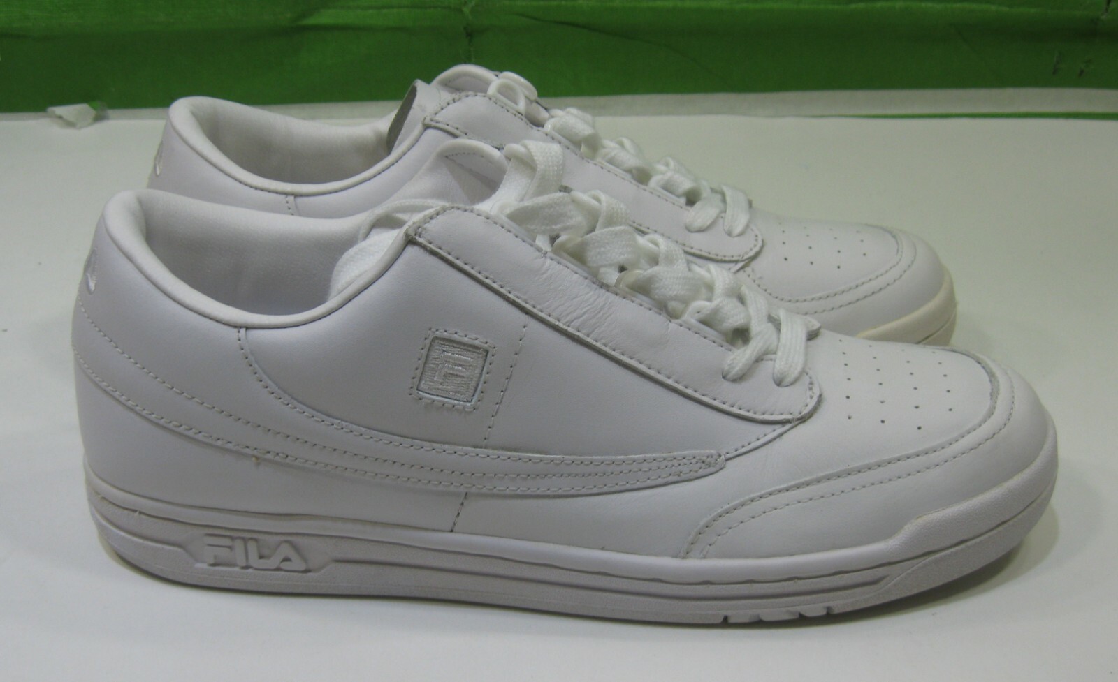 nuovo Fila Original Tennis (Triple White) Sp00415M 100 UOMO taglia 10 5