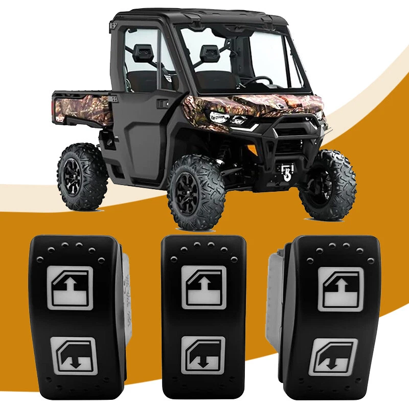 Interruptor de ventana eléctrica izquierda izquierda 3 710004979 para Can-Am Defender HD8 HD10 MAX Foto 2 de 4