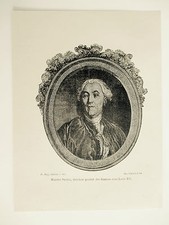 Ancienne Gravure. Necker, Ministre des Finances sous Louis XVI