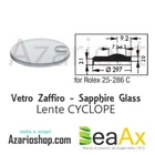 Rolex Cyclope 25.286C Sapphire Glass with Gasket Lens Included - Swiss Made