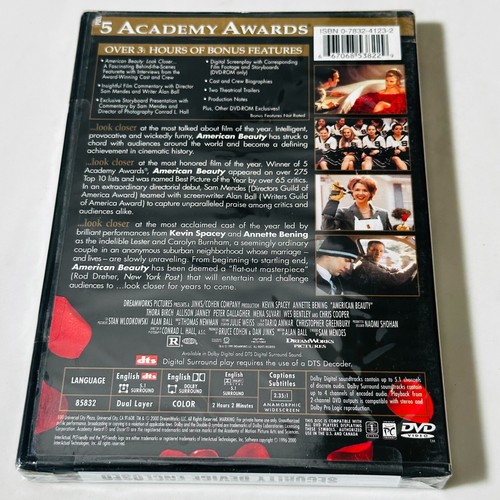 American Beauty - DVD - New / Sealed - Romantic Drama - Kevin Spacey - Edition - Picture 4 of 6