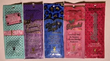 PLAYBOY BRONZER Indoor Tan Tanning Sample Lotion 5 Different Packets LOT