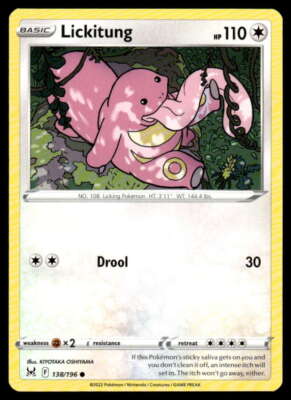 SWSH11: Lost Origin #138/196 Lickitung NM-MT ID: 37882