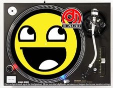 Happy Emote - 7"-12" DJ slipmat for LP turntable record player 