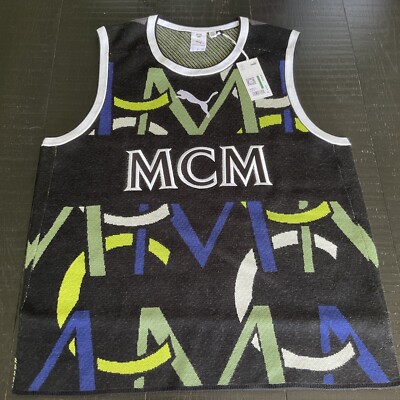 PUMA X MCM TANK TOP- BLACK LIMITED EDICIÓN RARE MENS NWT SIZE L 