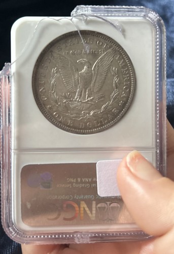 1882 O/S $1 MORGAN SILVER DOLLAR TOP 100 VAM 5 BROKEN S NGC MS 61 NO RESERVE - Picture 2 of 3