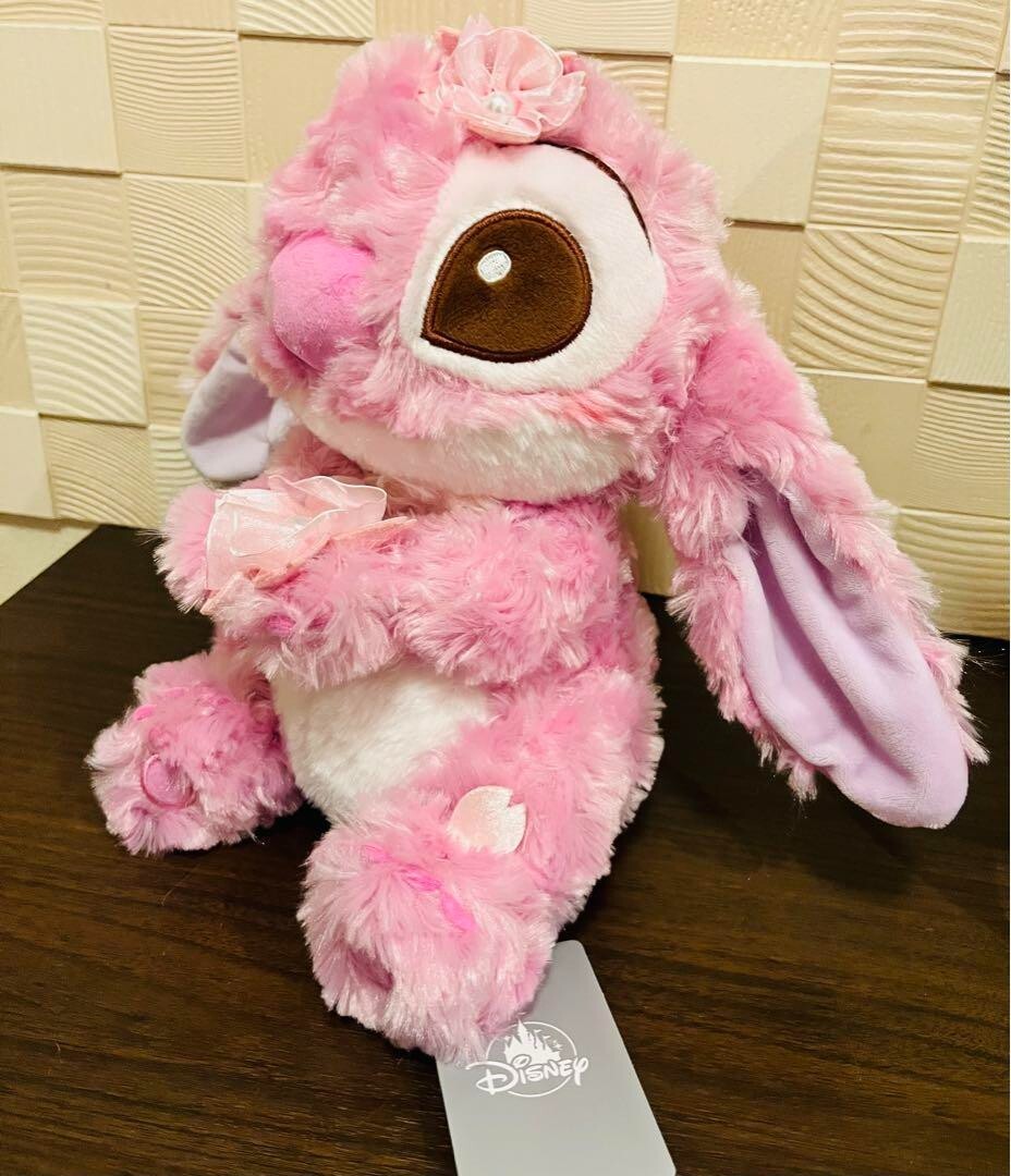 Japan Tokyo Disney Store Stitch Plush Toy SAKURA Pink 2025