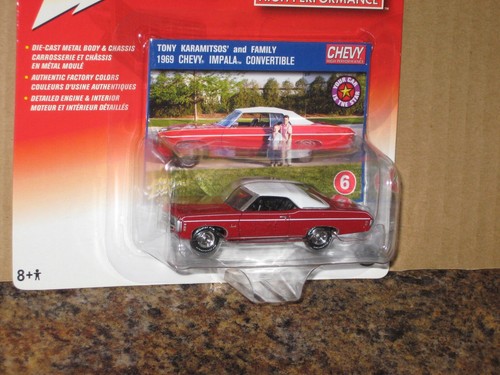 Johnny Lightning 1969 Chevy Impala Convertible '69 High Performance Red - Picture 2 of 2