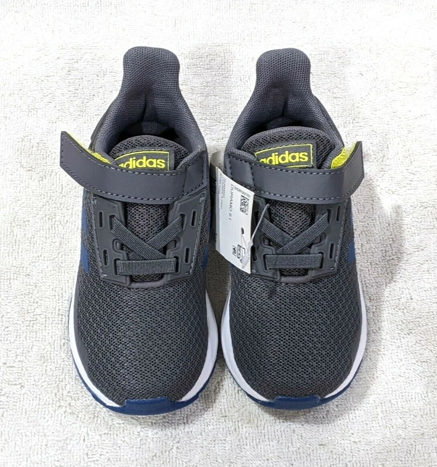 Tenis Adidas Duramo 9 I gris oscuro/azul para niños pequeños - talla 6K NWB F35109 Foto 3 de 4
