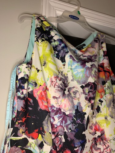 TAHARI ASL Floral Print Sleeveless Sheath Dress SIZE 10 $128 - Picture 7 of 9