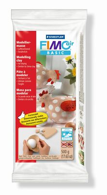 8100-43 Modelliermasse FIMO  air basic - 500g, hautfarben, metallisierte Folie