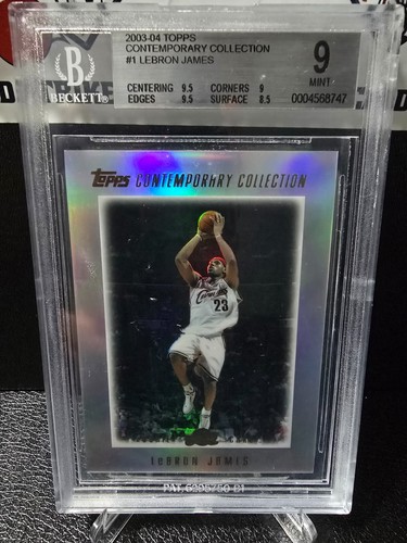 2003-04 Topps Contemporary Collection LEBRON JAMES #1 RC BGS 9 MINT
