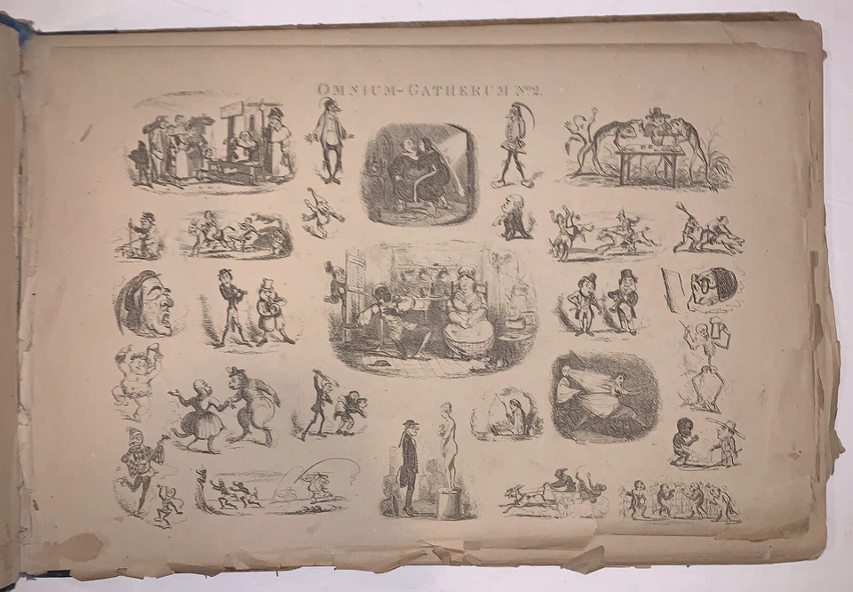 c.1830, OMNIUM GATHERUM, by HENRY HEATH, ILLUSTRATED, CARTOONS, FOLIO, POLITICS - Image 3 of 4