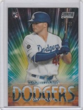 2020 Stadium Club Chrome Beam Team GAVIN LUX Orange Refractor RC /25 LA Dodgers