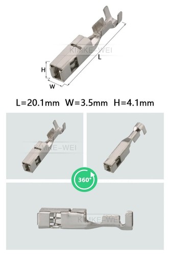 Auto/KFZ FCI 2,8mm-Serie Crimpkontakte Buchsenkontakt Buchse Stecker Kontakt Neu - Picture 2 of 2