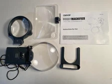 Carson brand Hobby Magnifier. Hands-free L.E.D. magnifier set. new in opened bag