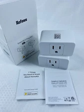 Refoss Smart Wi-Fi Plug Mini 2 Pack MSS110 US Ver 4.0 - White - New, Ships Free