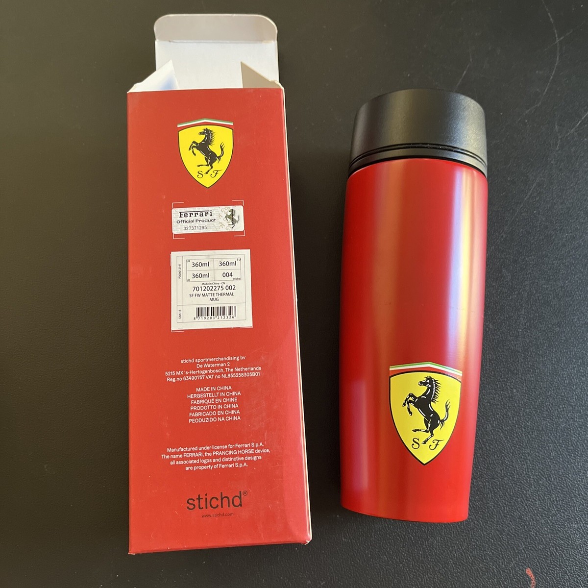フェラーリ サーマルマグ (SF FW MATTE THERMALMUG レッド $_12