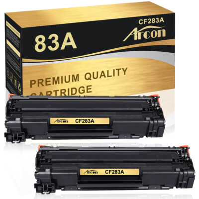 2x Toner CF283A für HP 83A LaserJet Pro MFP M125nw M125rnw M126a M127 fw M128fp