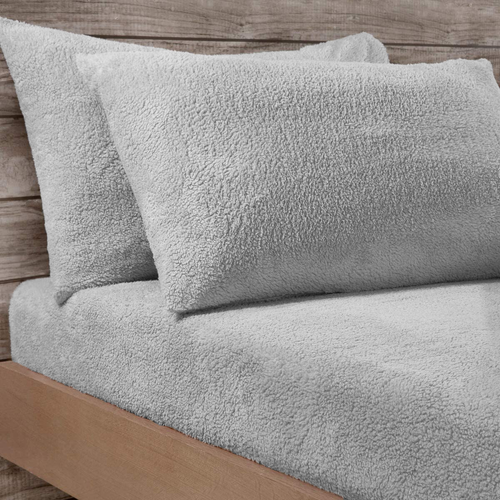 Teddy Bear Fleece Fitted Sheet OR Duvet Cover Set Sherpa Bedding Warm - Picture 26 of 36