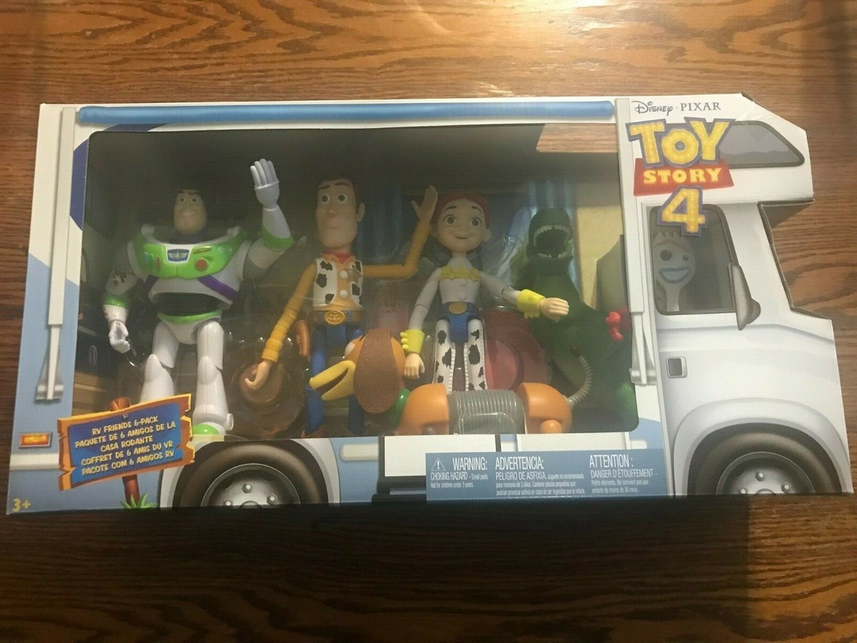 TOY STORY 4 - RV FRIENDS 6 PACK Forky JESSIE Buzz WOODY Rex SLINK