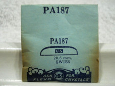 GS PA187 Watch Crystal Fit Swiss - 20.6 mm - Factory Replacement / Repair