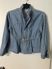 Women's Peplum Denim Jacket - Future Collective Gabriella Karefa-johnson Small