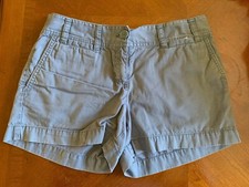 Womens Loft Size 2 Gray Shorts 4 Pockets Zip Fly
