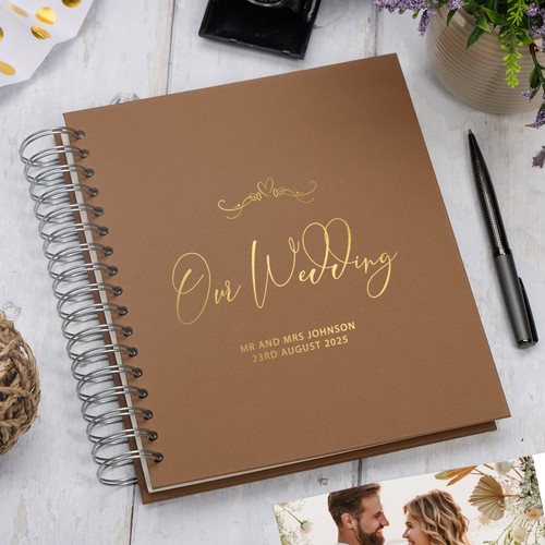 Personalised Large Wedding Photo Album With Heart, Multiple Colour Choice - Picture 14 of 17