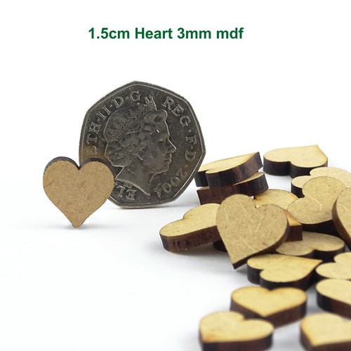 Wooden & MDF hearts stars and luggage tags. Craft shapes blanks and cut outs - Picture 10 of 37