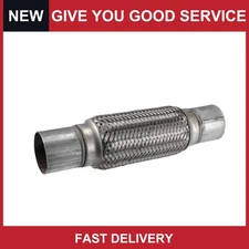 Universal 60x295mm Exhaust Flexible Tubing with Welding Extension Pipe Pack of 1