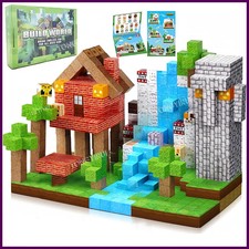 Magnetic Building Blocks Toy Build Mine Magnet World Construction Set STEM